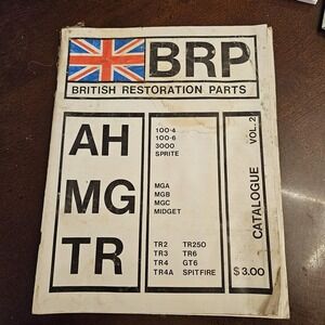 Vintage‎ BRP British Restoration Parts MG Catalog Volume 2